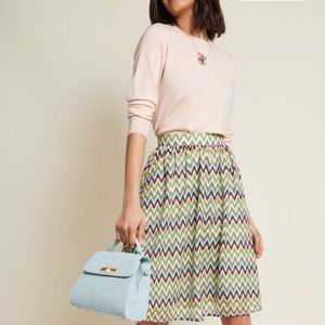 NWOT🍀ModCloth Chevron Skirt